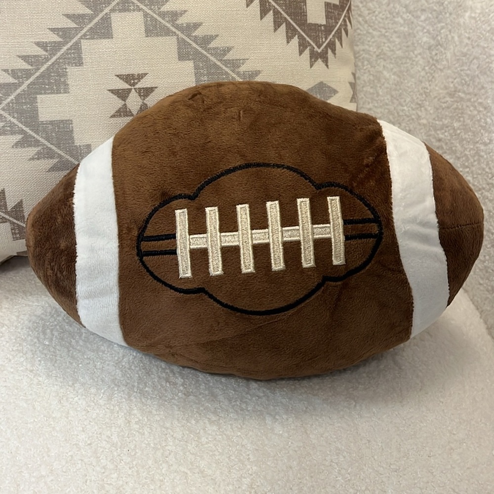 Plush Football Pillow